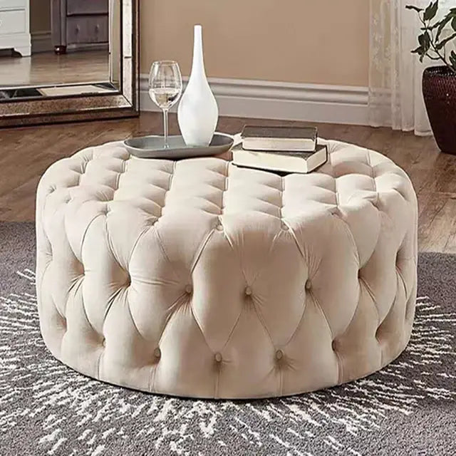 Luxury Sofa living room furniture Home Relaxing velvet Giant Low Stool Modern bedroom floor Pouf INS designer Lazy soft ottoman