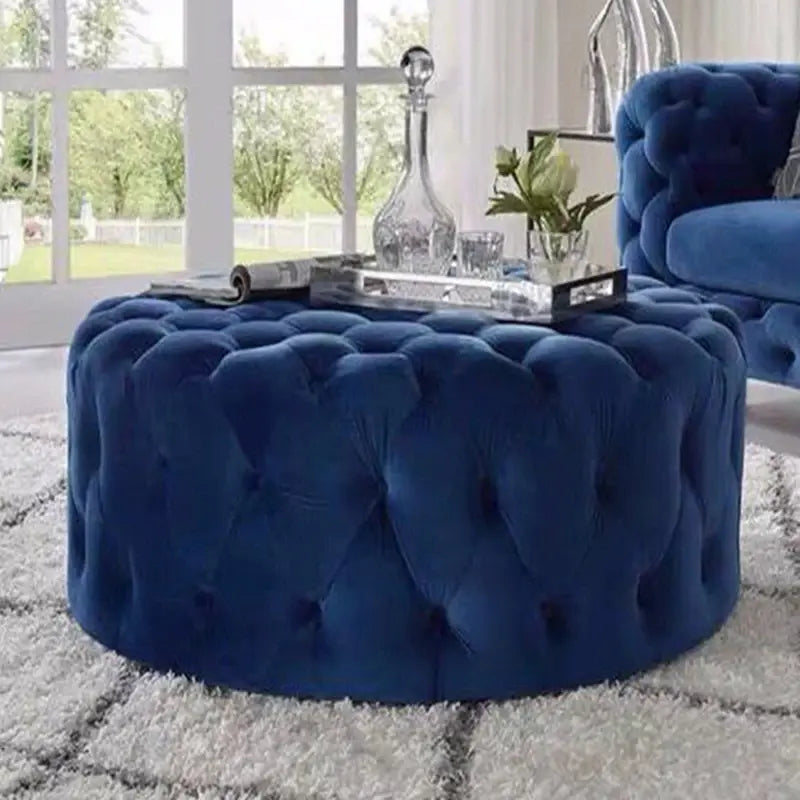 Luxury Sofa living room furniture Home Relaxing velvet Giant Low Stool Modern bedroom floor Pouf INS designer Lazy soft ottoman