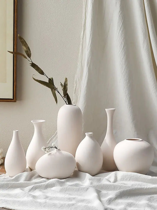 Ivory Ceramic Vase